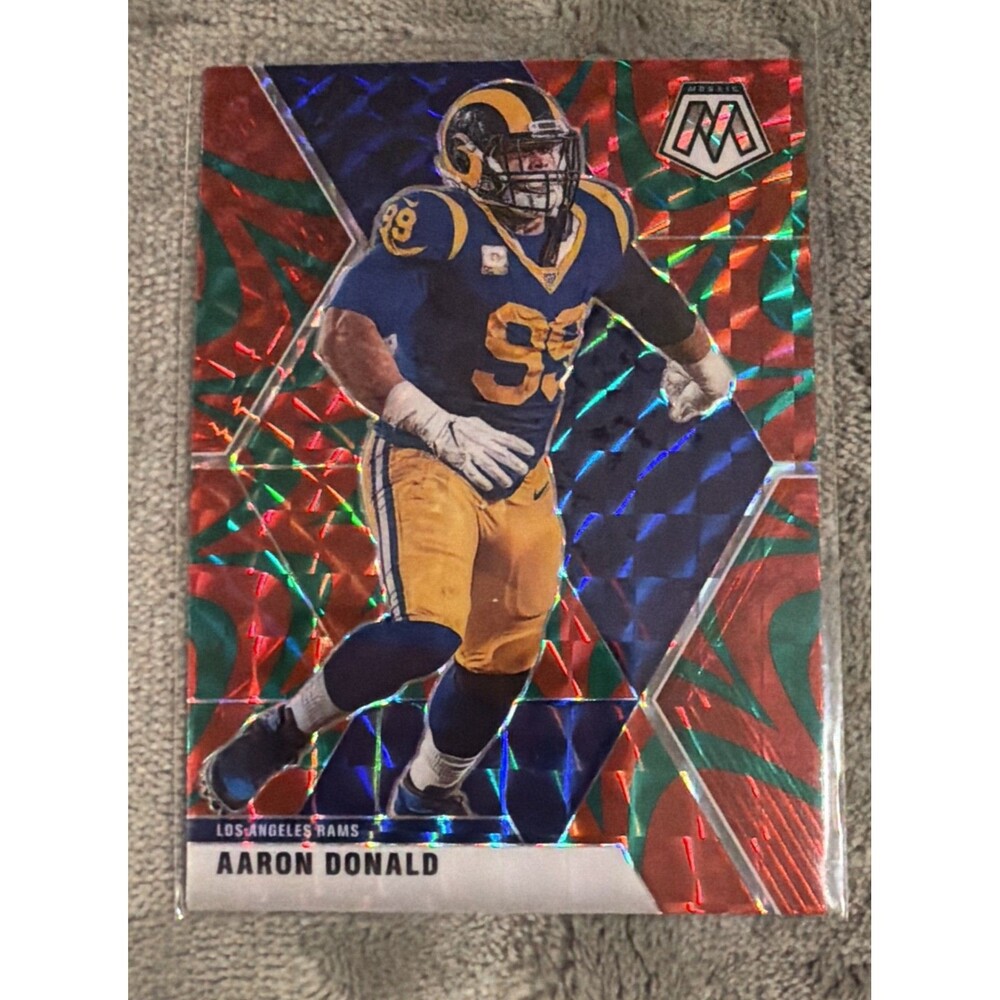 2021 Panini Mosaic Aaron Donald Genesis SSP Case Hit #120 LA Rams
